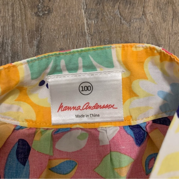 Hanna Andersson Colorful Leaf Print Tank Dress - Picture 4 of 6